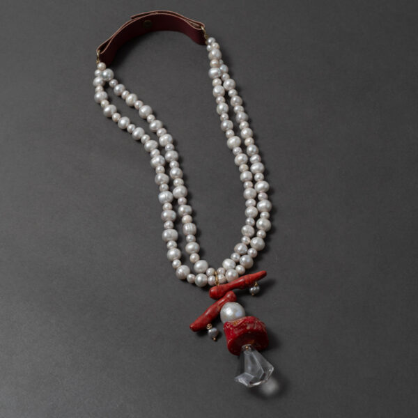 Collana in perle grigie - immagine 3