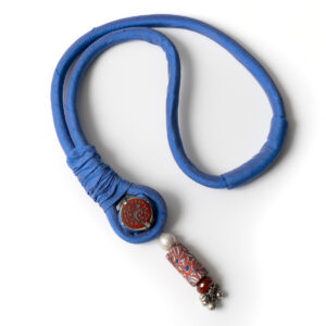 Silk pendant with murrine